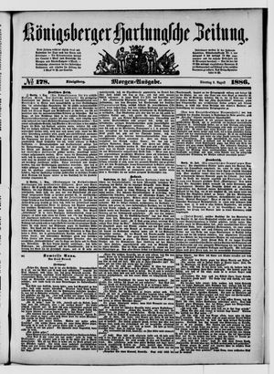 Königsberger Hartungsche Zeitung on Aug 3, 1886