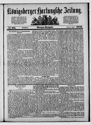 Königsberger Hartungsche Zeitung vom 06.08.1886