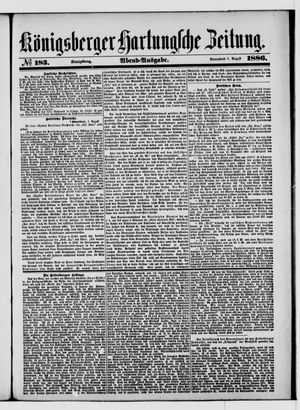 Königsberger Hartungsche Zeitung vom 07.08.1886