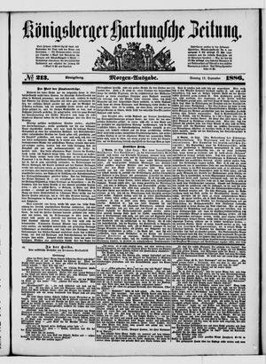 Königsberger Hartungsche Zeitung vom 12.09.1886