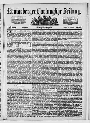 Königsberger Hartungsche Zeitung vom 21.09.1886