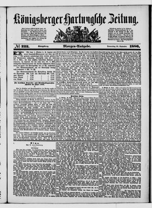 Königsberger Hartungsche Zeitung vom 23.09.1886