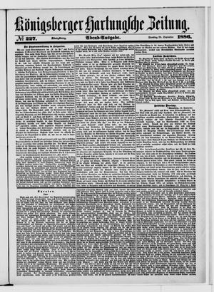 Königsberger Hartungsche Zeitung vom 28.09.1886