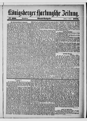 Königsberger Hartungsche Zeitung vom 01.10.1886