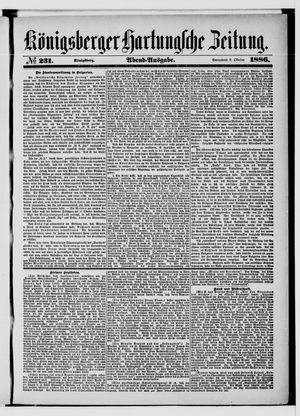 Königsberger Hartungsche Zeitung vom 02.10.1886