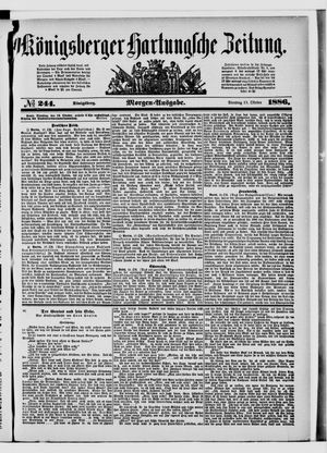 Königsberger Hartungsche Zeitung vom 19.10.1886
