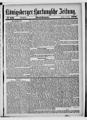 Königsberger Hartungsche Zeitung vom 19.10.1886