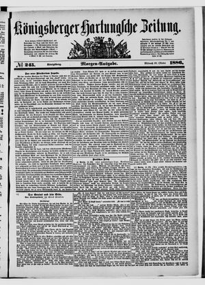 Königsberger Hartungsche Zeitung vom 20.10.1886