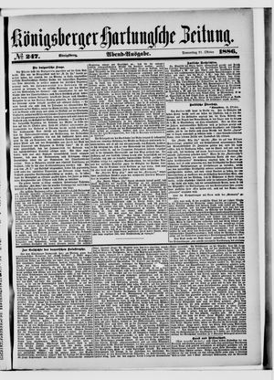 Königsberger Hartungsche Zeitung vom 21.10.1886