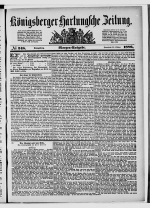 Königsberger Hartungsche Zeitung vom 23.10.1886