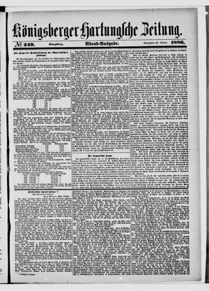 Königsberger Hartungsche Zeitung vom 23.10.1886