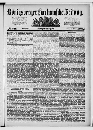 Königsberger Hartungsche Zeitung vom 24.10.1886