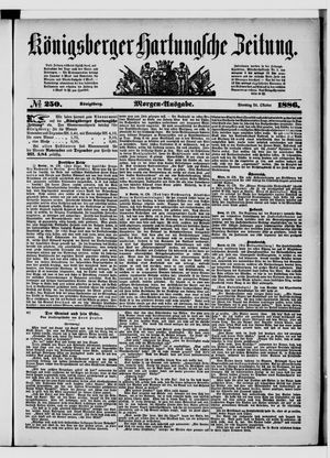 Königsberger Hartungsche Zeitung vom 26.10.1886