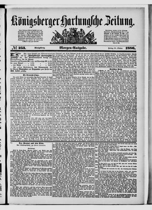 Königsberger Hartungsche Zeitung vom 29.10.1886