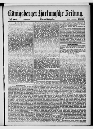 Königsberger Hartungsche Zeitung vom 05.11.1886