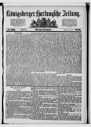 Königsberger Hartungsche Zeitung vom 09.11.1886