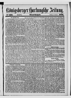 Königsberger Hartungsche Zeitung vom 16.11.1886