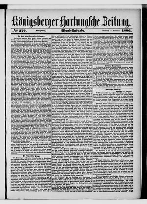 Königsberger Hartungsche Zeitung vom 17.11.1886