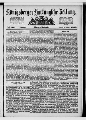 Königsberger Hartungsche Zeitung vom 18.11.1886