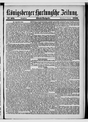Königsberger Hartungsche Zeitung vom 18.11.1886