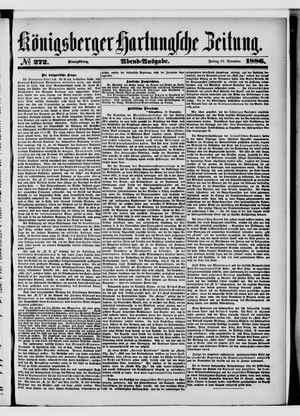 Königsberger Hartungsche Zeitung on Nov 19, 1886