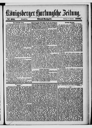 Königsberger Hartungsche Zeitung vom 30.11.1886