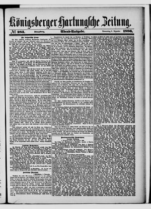 Königsberger Hartungsche Zeitung vom 02.12.1886