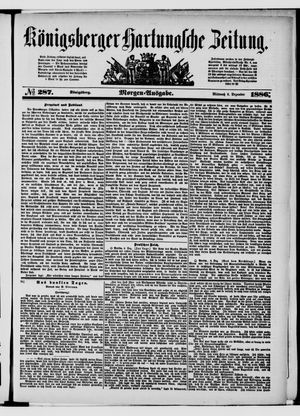 Königsberger Hartungsche Zeitung vom 08.12.1886