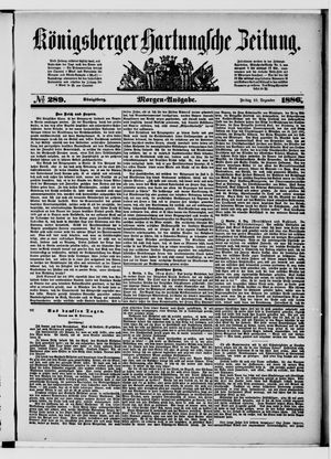 Königsberger Hartungsche Zeitung vom 10.12.1886