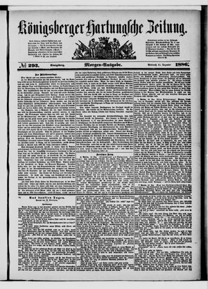 Königsberger Hartungsche Zeitung vom 15.12.1886