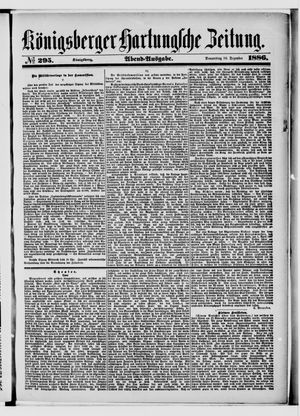 Königsberger Hartungsche Zeitung vom 16.12.1886