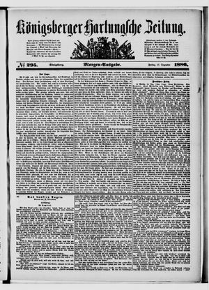 Königsberger Hartungsche Zeitung vom 17.12.1886