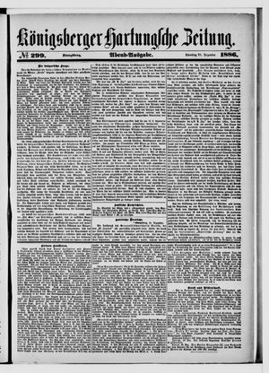 Königsberger Hartungsche Zeitung vom 21.12.1886