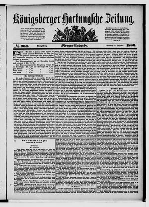 Königsberger Hartungsche Zeitung vom 29.12.1886