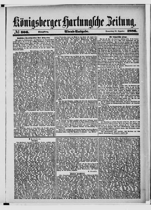 Königsberger Hartungsche Zeitung vom 30.12.1886