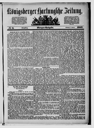 Königsberger Hartungsche Zeitung vom 05.01.1887