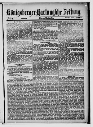Königsberger Hartungsche Zeitung on Jan 5, 1887