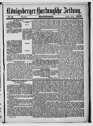 Königsberger Hartungsche Zeitung vom 07.01.1887