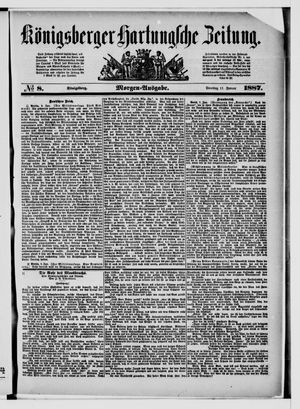 Königsberger Hartungsche Zeitung on Jan 11, 1887