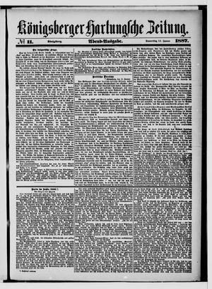 Königsberger Hartungsche Zeitung on Jan 13, 1887