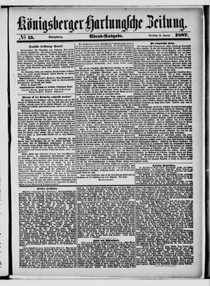 Königsberger Hartungsche Zeitung vom 18.01.1887