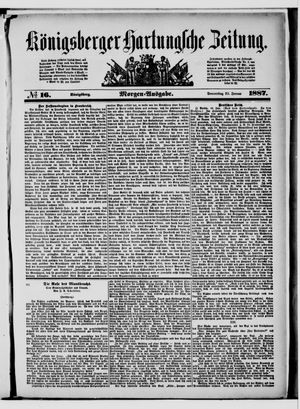 Königsberger Hartungsche Zeitung vom 20.01.1887