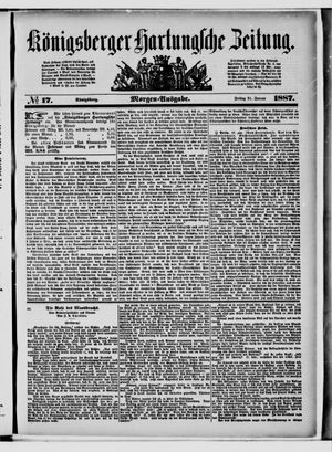 Königsberger Hartungsche Zeitung vom 21.01.1887
