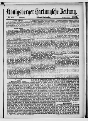 Königsberger Hartungsche Zeitung on Jan 28, 1887