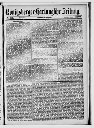Königsberger Hartungsche Zeitung on Jan 31, 1887