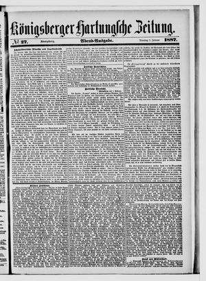 Königsberger Hartungsche Zeitung vom 01.02.1887