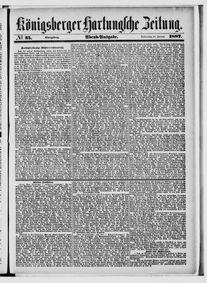 Königsberger Hartungsche Zeitung vom 10.02.1887