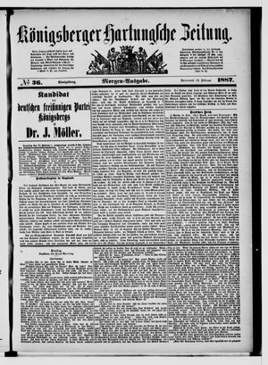 Königsberger Hartungsche Zeitung vom 12.02.1887