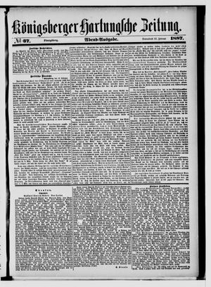 Königsberger Hartungsche Zeitung on Feb 12, 1887