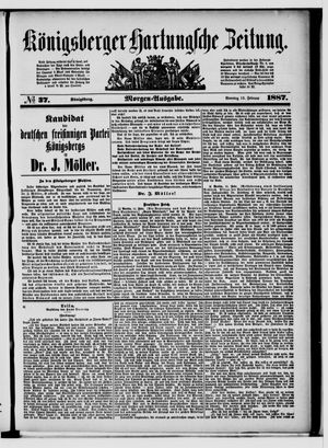 Königsberger Hartungsche Zeitung vom 13.02.1887